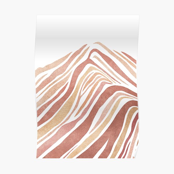 Warm Neutral desert landscape Poster