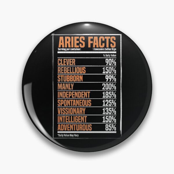 Item preview, Aries Facts - 1 Awesome Zodiac Sign - Serving per Container designed and sold by Maindy.