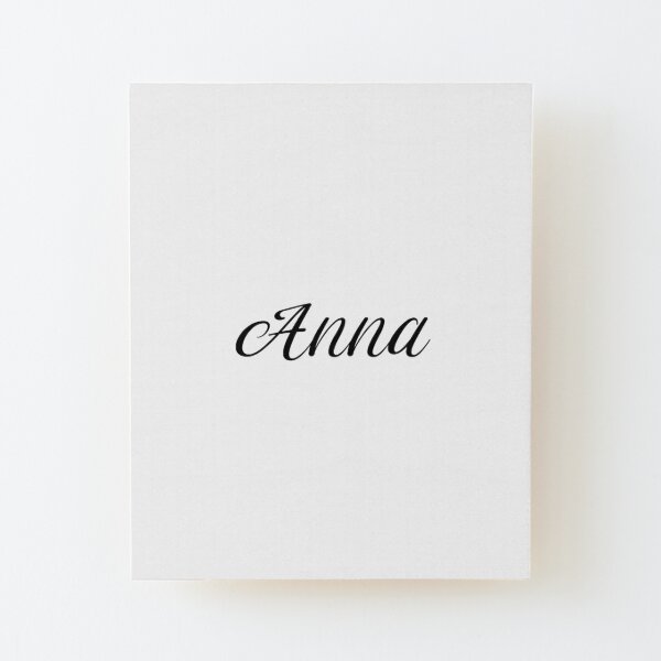 Anna Name Tag Wall Art | Redbubble