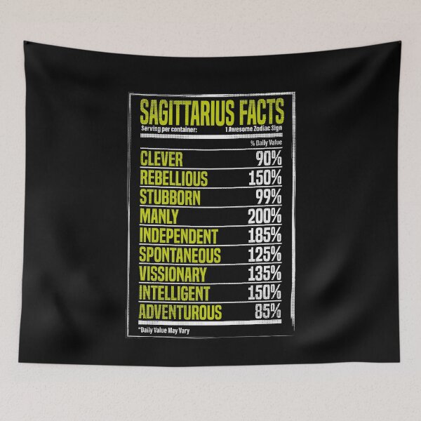 Item preview, Sagittarius Facts - 1 Awesome Zodiac Sign - Serving per Container designed and sold by Maindy.