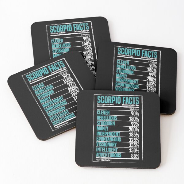 Item preview, Scorpio Facts - 1 Awesome Zodiac Sign - Serving per Container designed and sold by Maindy.