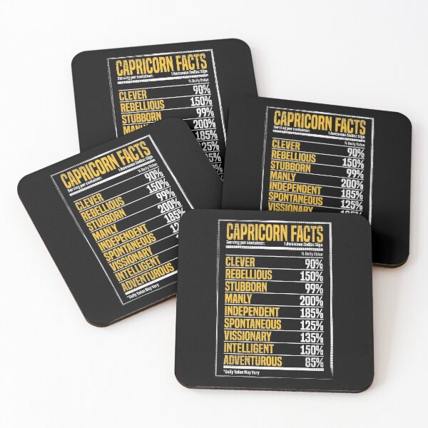 Item preview, Capricorn Facts - 1 Awesome Zodiac Sign - Serving per Container designed and sold by Maindy.