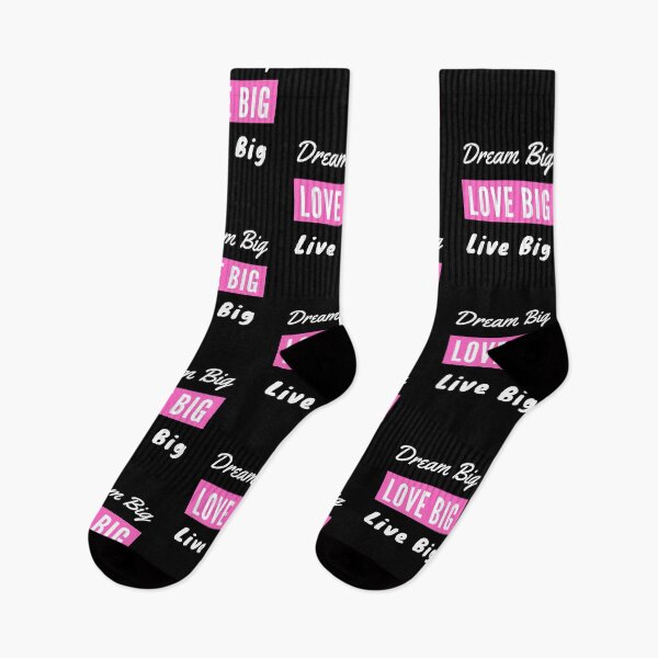 Item preview, Dream Big Love Big Live Big - Pink/White designed and sold by ryanwfraser.