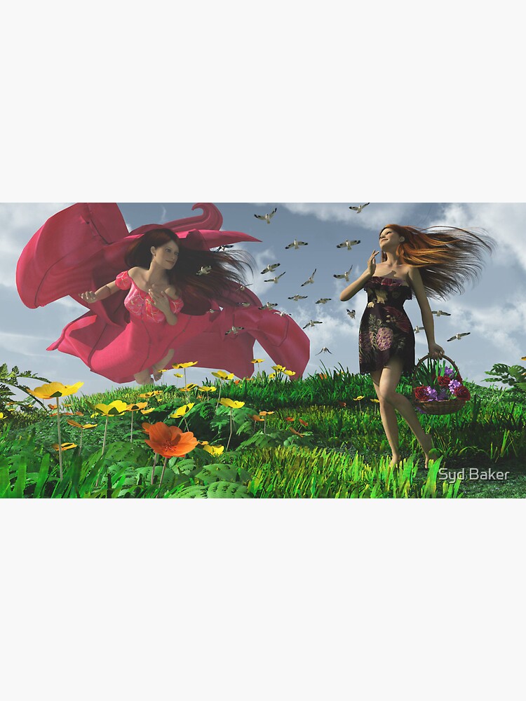 "Sister Wind Greets Earth Mother" Sticker for Sale by sbaker5 Redbubble