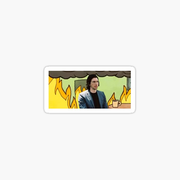 "this is fine" Sticker by jedimindtwerks | Redbubble