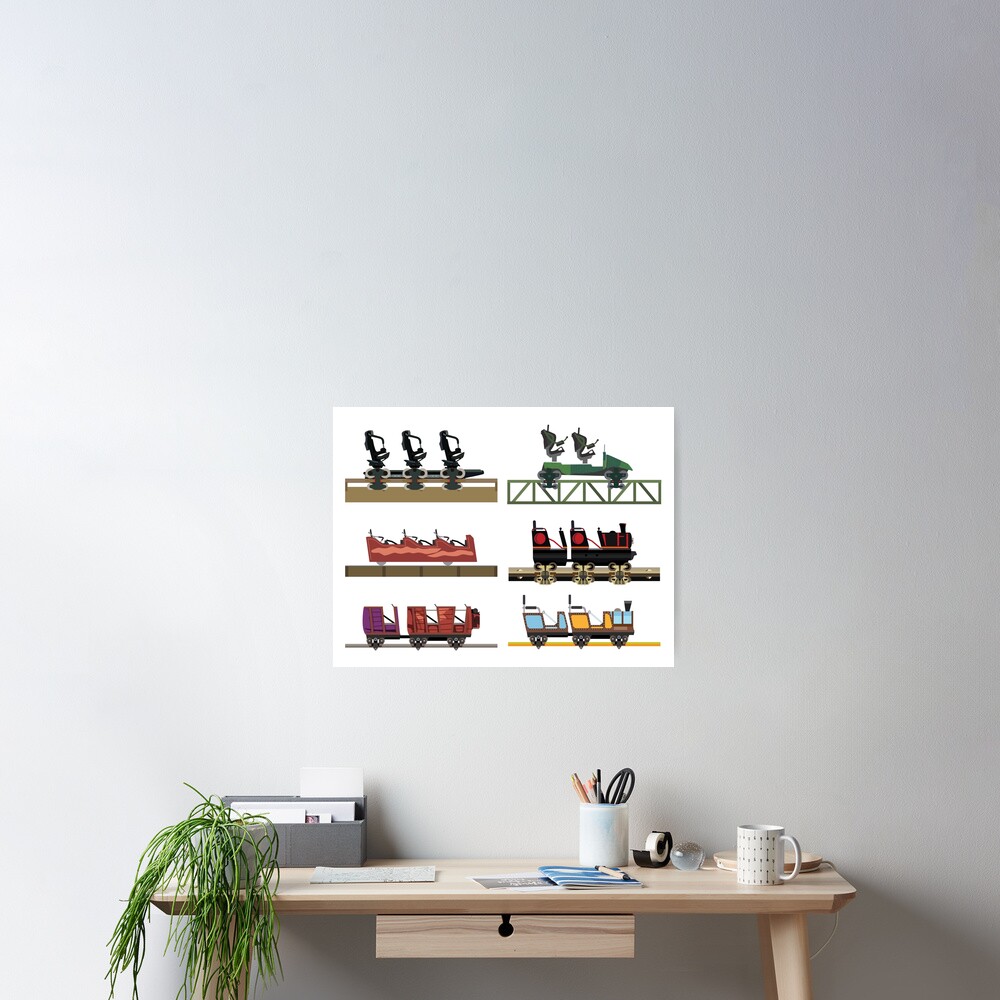 Liseberg Coaster Cars Design Poster