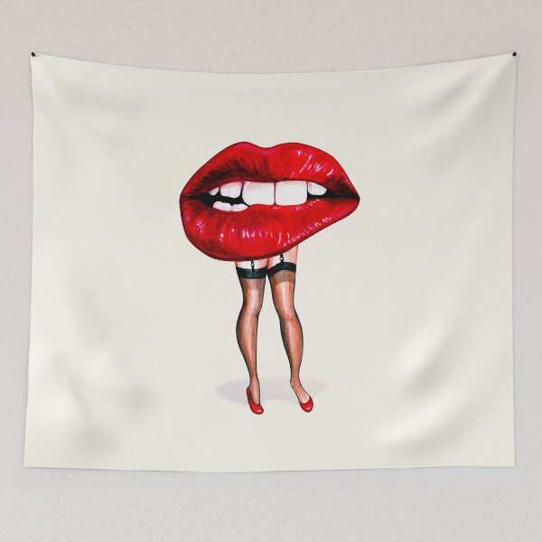 Item preview, Lip Pin-Up - Crimson designed and sold by Kelly  Gilleran.