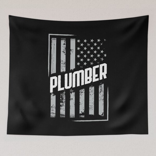 Item preview, American Plumber T-shirt Patriotic USA Flag Gift Idea Shirt designed and sold by Maindy.
