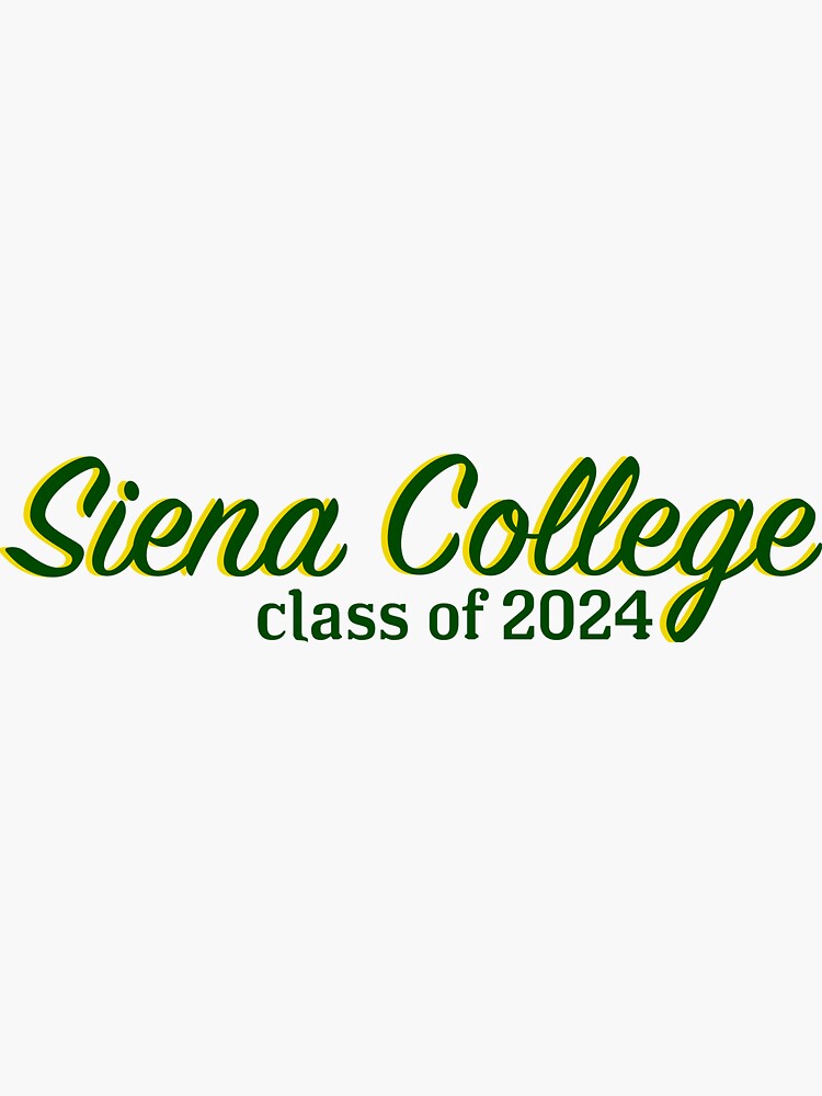 "Siena College 2024" Sticker for Sale by gracesfun Redbubble