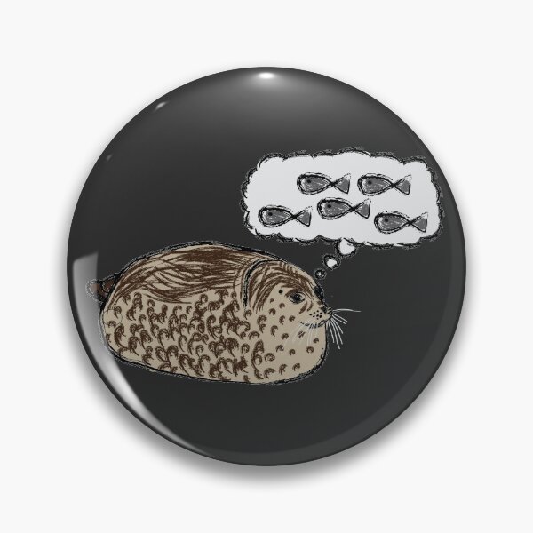 Item preview, Artwork of "Chubby Seal, Dreaming of Fish" designed and sold by JD's Shop.