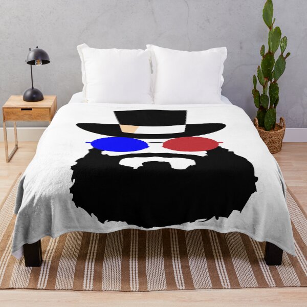 Item preview, Men's Beard T Shirt - Bearded and Badass TShirt - American Apparel Mens Unisex Poly Cotton Tee - Item 1053 designed and sold by Noui Barka.