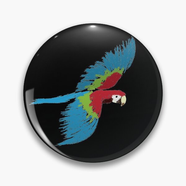 Item preview, Artwork of Scarlet Macaw Parrot in Flight designed and sold by JD's Shop.