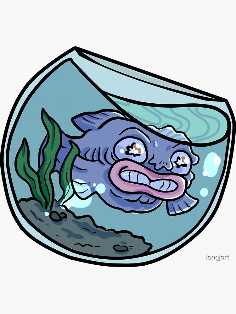 "Fishsticks" Sticker for Sale by longjort Redbubble