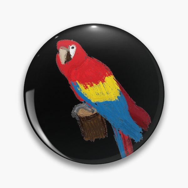 Item preview, Artwork of a Sitting Scarlet Macaw Parrot designed and sold by JD's Shop.