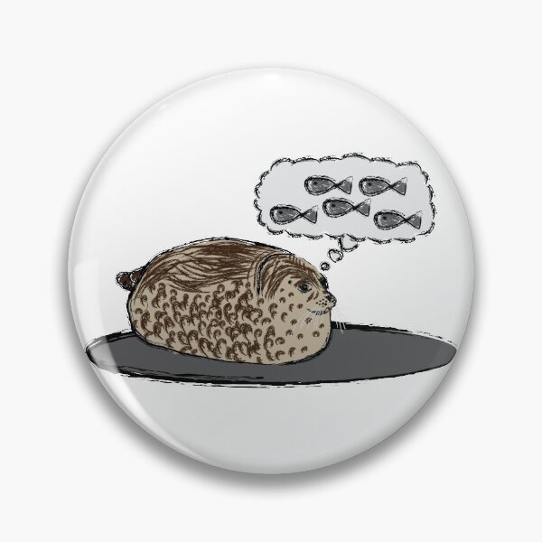 Item preview, Artwork of "Chubby Seal, Dreaming of Fish" II designed and sold by JD's Shop.