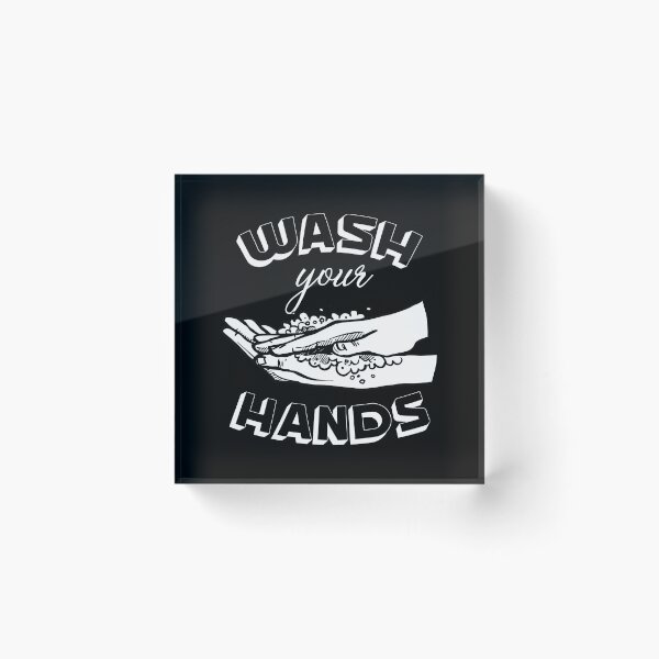 Item preview, Wash Your Hands Bathroom and Kitchen sign designed and sold by Glimmersmith.