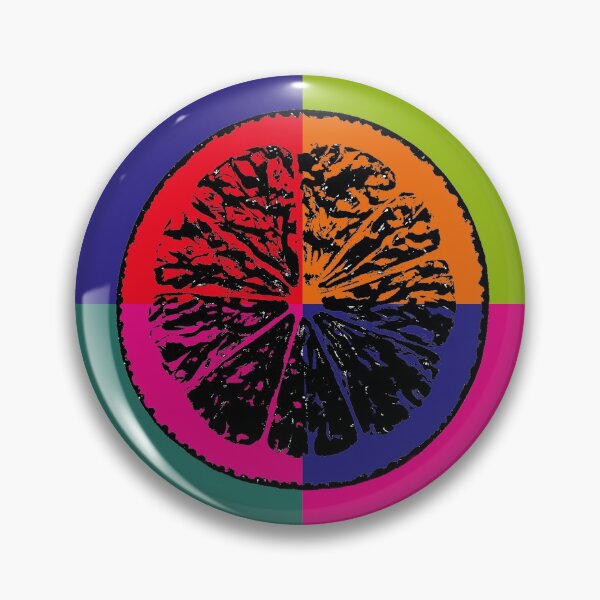 Item preview, A slice of lemon in settled pop art colour scheme designed and sold by susyrdesign.