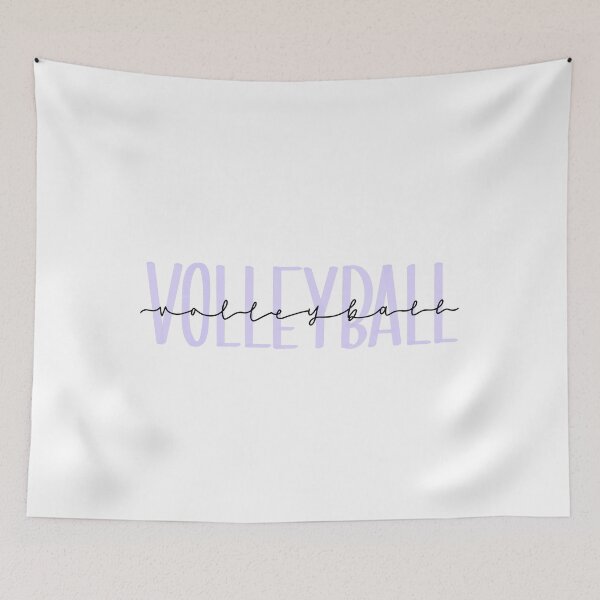Item preview, Purple Handlettered Volleyball designed and sold by emu-ejz.