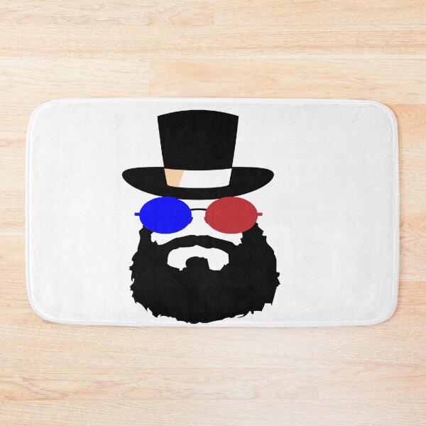 Item preview, Men's Beard T Shirt - Bearded and Badass TShirt - American Apparel Mens Unisex Poly Cotton Tee - Item 1053 designed and sold by Noui Barka.