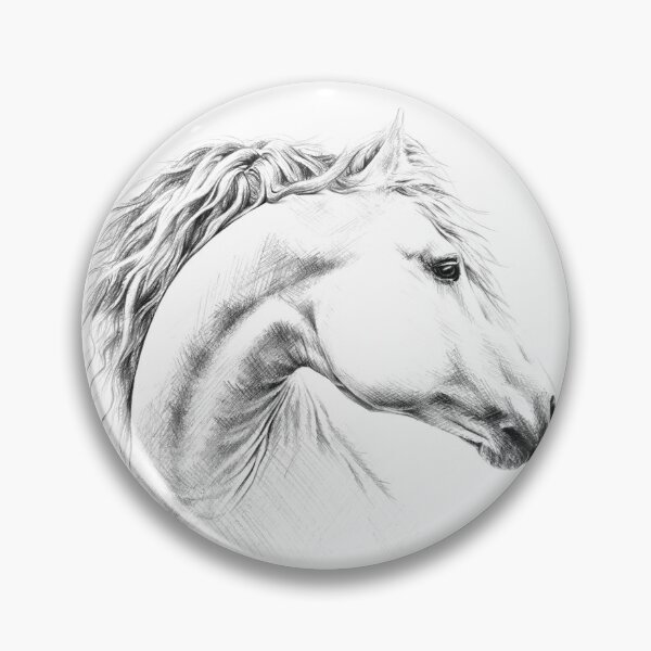 Item preview, Horse portrait Pencil drawing Equine art designed and sold by edrawings38.