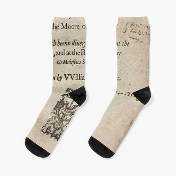 THE Tragoedy of Othello, The Moore of Venice, Written by William Shakespeare, London 1622 Socks