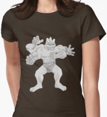 Machamp - B&W by Derek Wheatley Women's Fitted T-Shirt