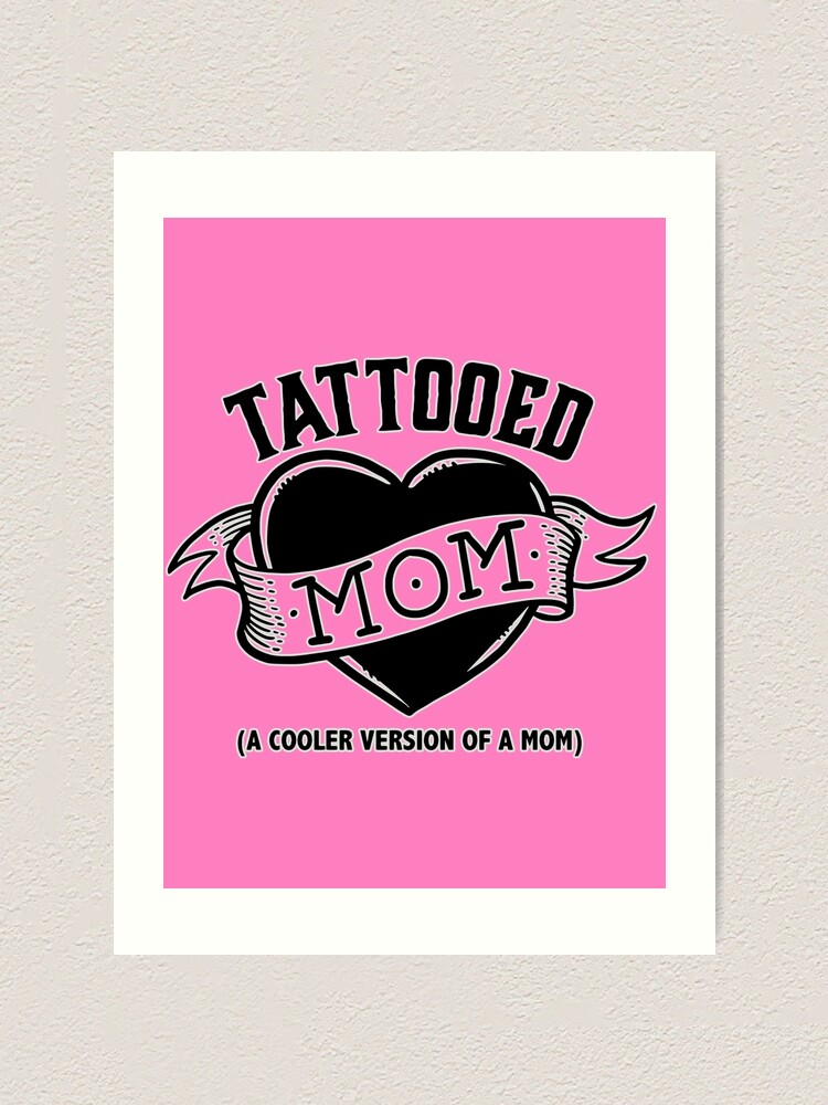 Alternate view of Tattooed Mom Art Print