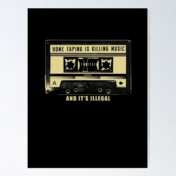 Item preview, Home Taping Is Killing Music t shirt designed and sold by theshirtnerd.