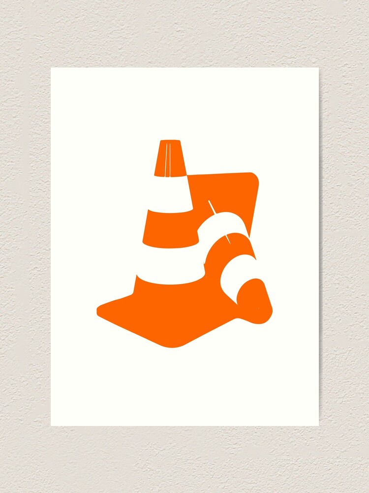 "Traffic cones two safety pylons markers" Art Print by SofiaYoushi
