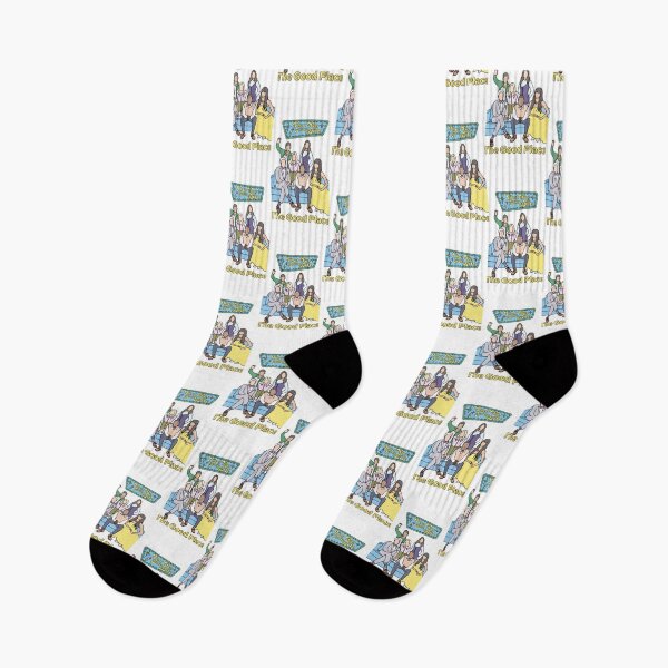Item preview, the good place cast cartoon designed and sold by joslynn daly.