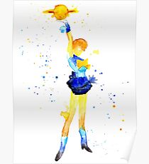 Uranus Watercolor Poster