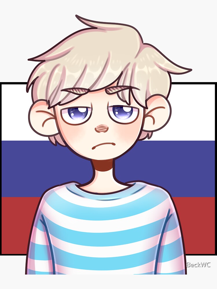 Russia Boy (no background) - CountryHumans | Sticker