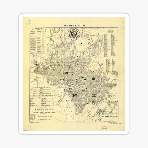 Item preview, Vintage Map of Washington D.C. (1909) designed and sold by BravuraMedia.