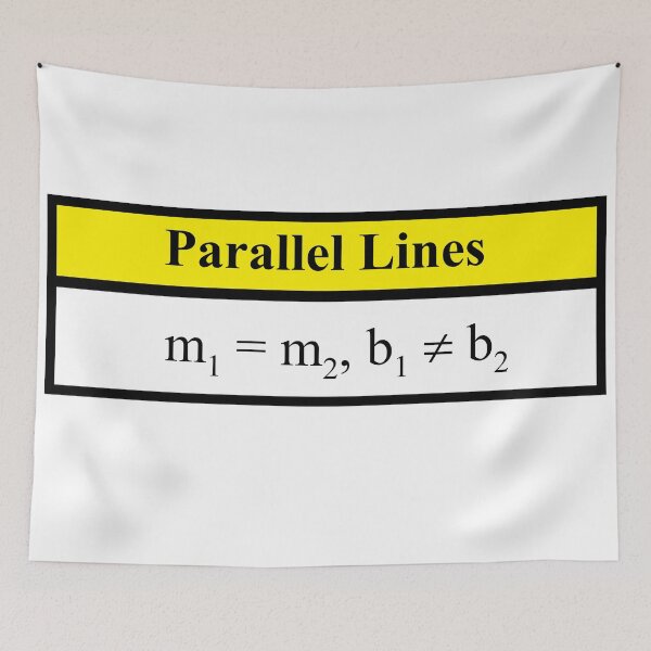 Item preview, Parallel Lines:The AlgebraMatrix at Redbubble designed and sold by Mark Stansberry.