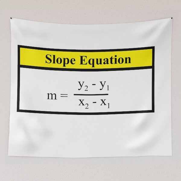 Item preview, Slope Equation: The AlgebraMatrix at Redbubble designed and sold by Mark Stansberry.