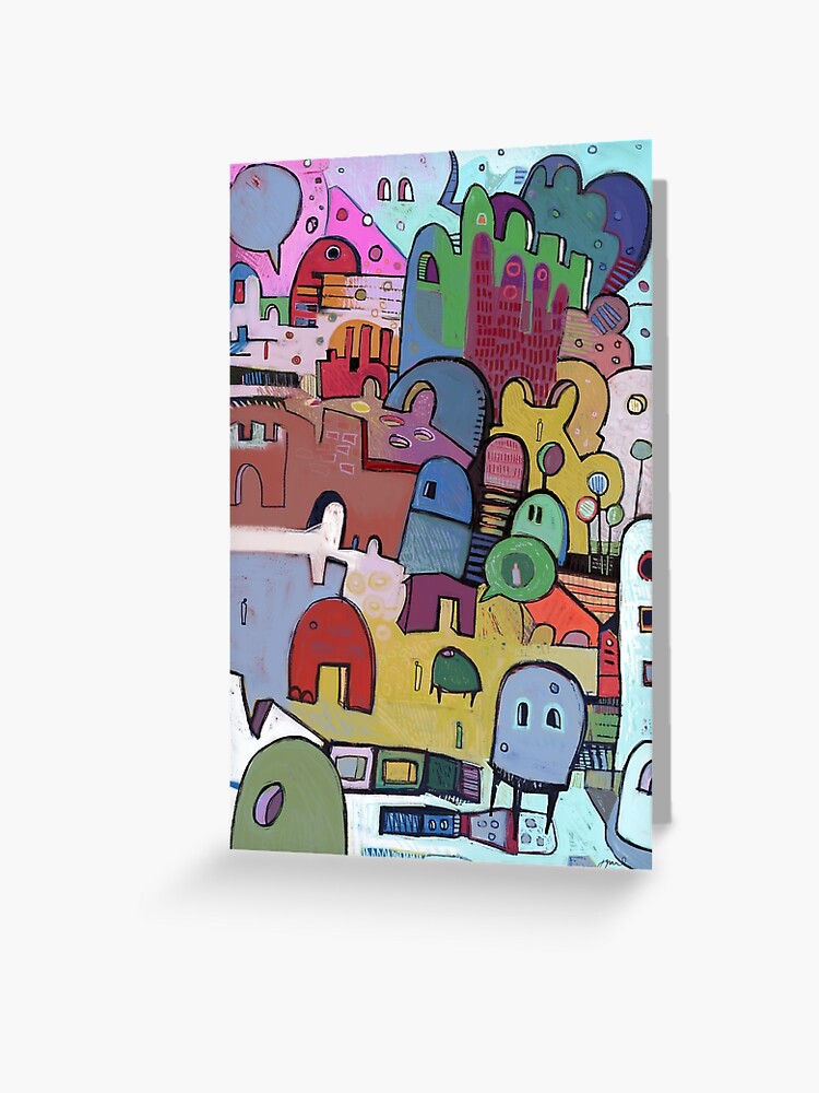 Thumbnail 1 of 2, Greeting Card, open to evoke designed and sold by cupofblue.