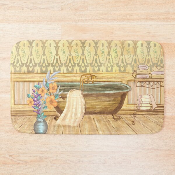 Item preview, Vintage Claw-foot Tub Bathroom Decor designed and sold by sunnthreads.