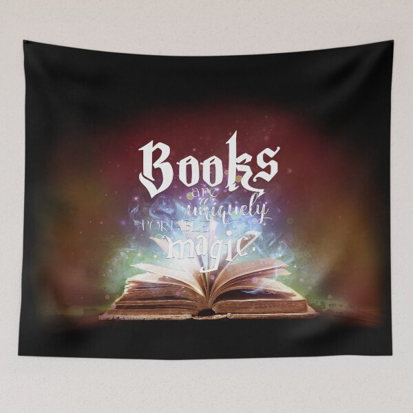 Item preview, Books Are a Uniquely Portable Magic designed and sold by Aidmar-Mermaid.