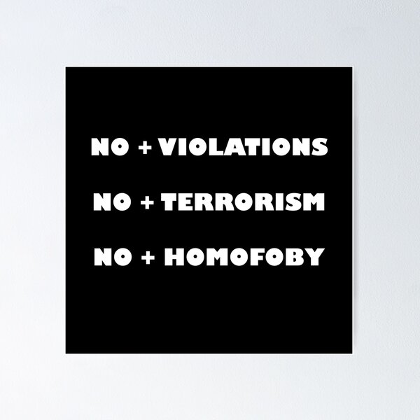 Item preview, PROTEST NO MORE HOMOFOBY - MINIMALIST designed and sold by JMPrint.