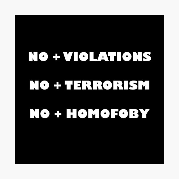 Item preview, PROTEST NO MORE HOMOFOBY - MINIMALIST designed and sold by JMPrint.