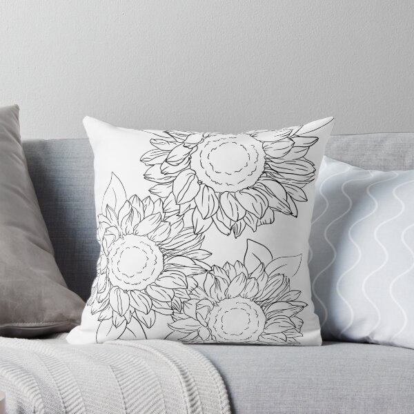 Artikelvorschau, Einfaches schwarzes Sonnenblumen-Design entworfen und verkauft von AmberBernay.