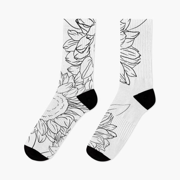Artikelvorschau, Einfaches schwarzes Sonnenblumen-Design entworfen und verkauft von AmberBernay.