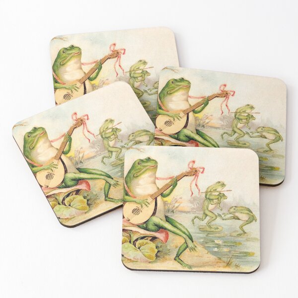 Item preview,  FROG STRUMMING : Vintage Abstract Entertainment Print designed and sold by posterbobs.