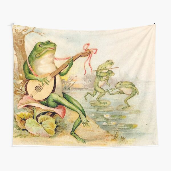 Item preview,  FROG STRUMMING : Vintage Abstract Entertainment Print designed and sold by posterbobs.