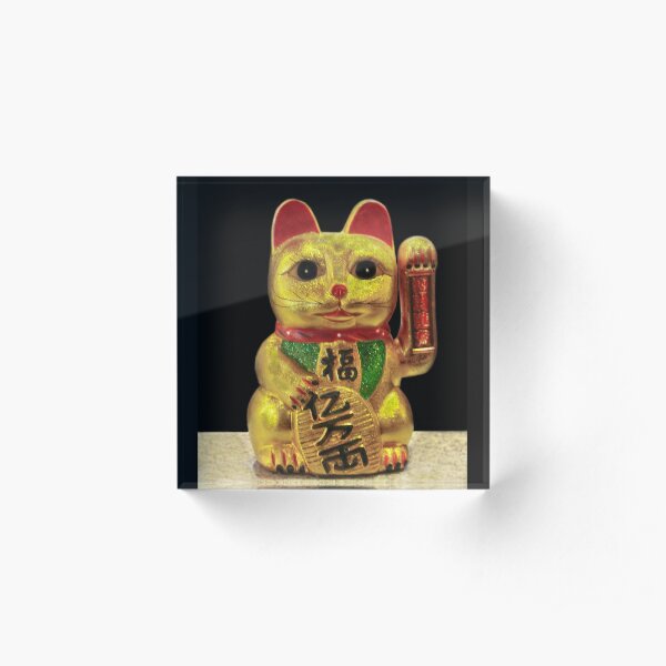 Maneki-neko for Good Luck! ( Japan 1876) Acrylic Block