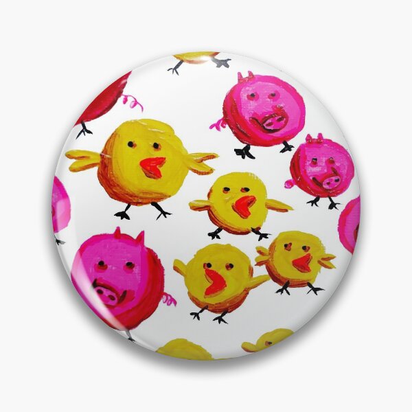 Item preview, Chicks n' Pigs Funky Pattern designed and sold by ibeXiae.