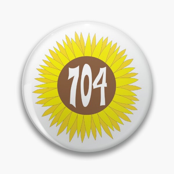 Item preview, Hand Drawn North Carolina Sunflower 704 Area Code designed and sold by itsrturn.