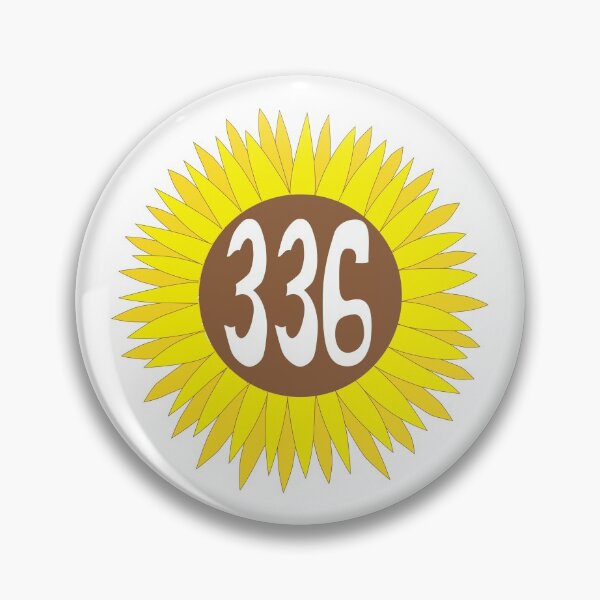 Item preview, Hand Drawn North Carolina Sunflower 336 Area Code designed and sold by itsrturn.