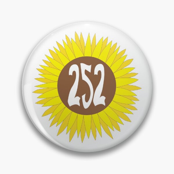 Item preview, Hand Drawn North Carolina Sunflower 252 Area Code designed and sold by itsrturn.