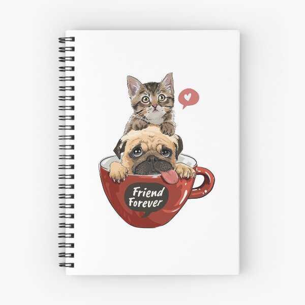Item preview, Amigo gato y pug designed and sold by Zeebble Art.